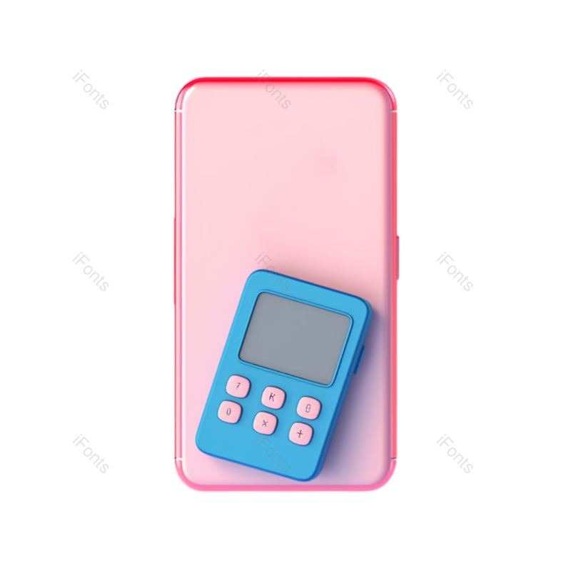 立体图片,智能手机元素,可爱风PNG,设计元素免抠素材